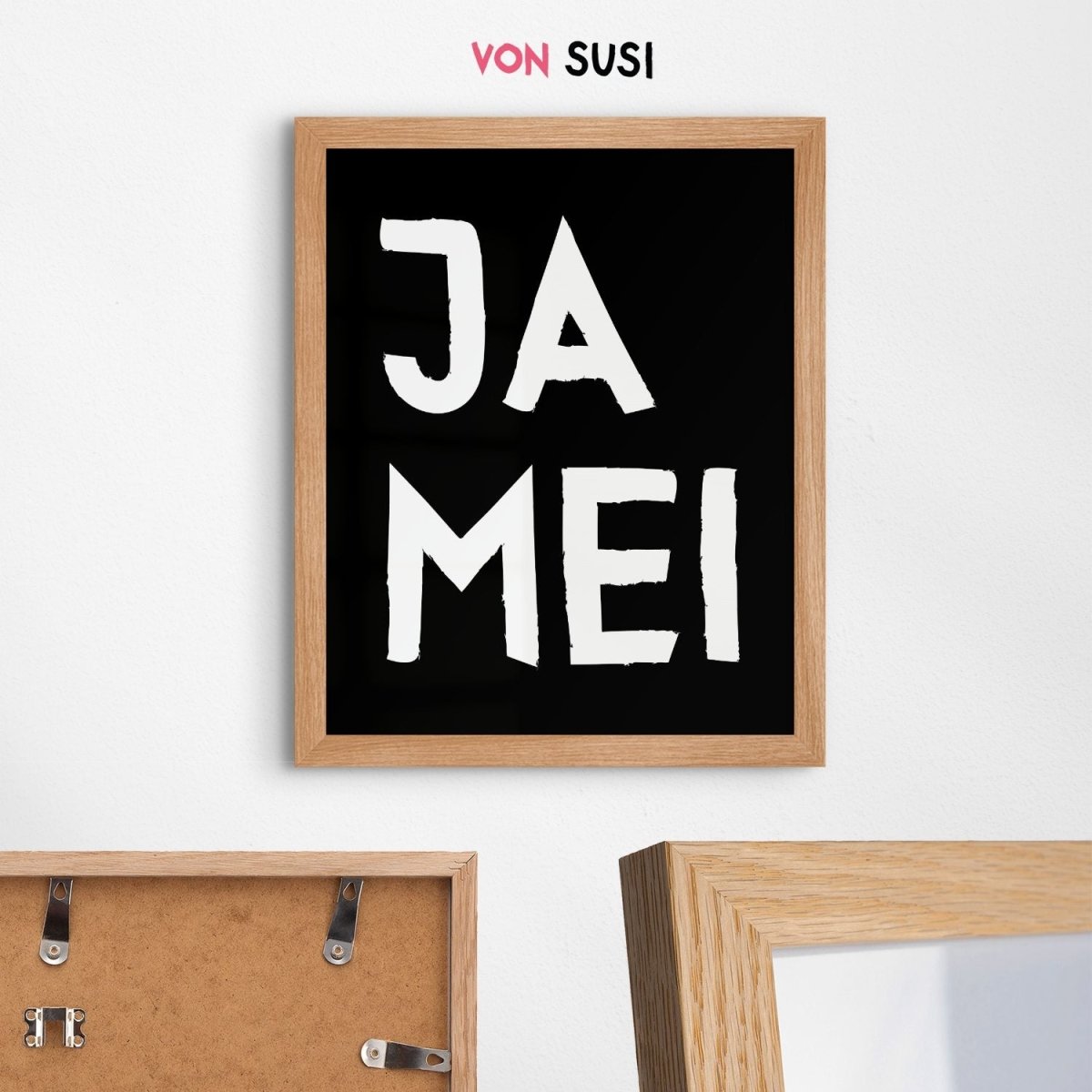 Ja mei Poster • lustiges bayerisches Sprücheposter • lustiges bayerisches Geschenk - vonSUSI