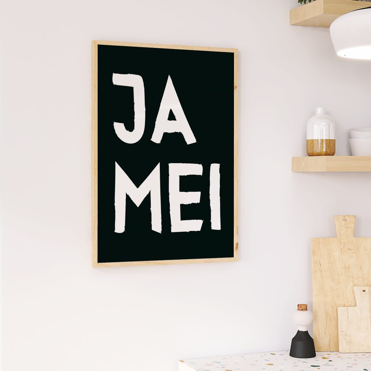 Ja mei Poster • lustiges bayerisches Sprücheposter • lustiges bayerisches Geschenk - vonSUSI