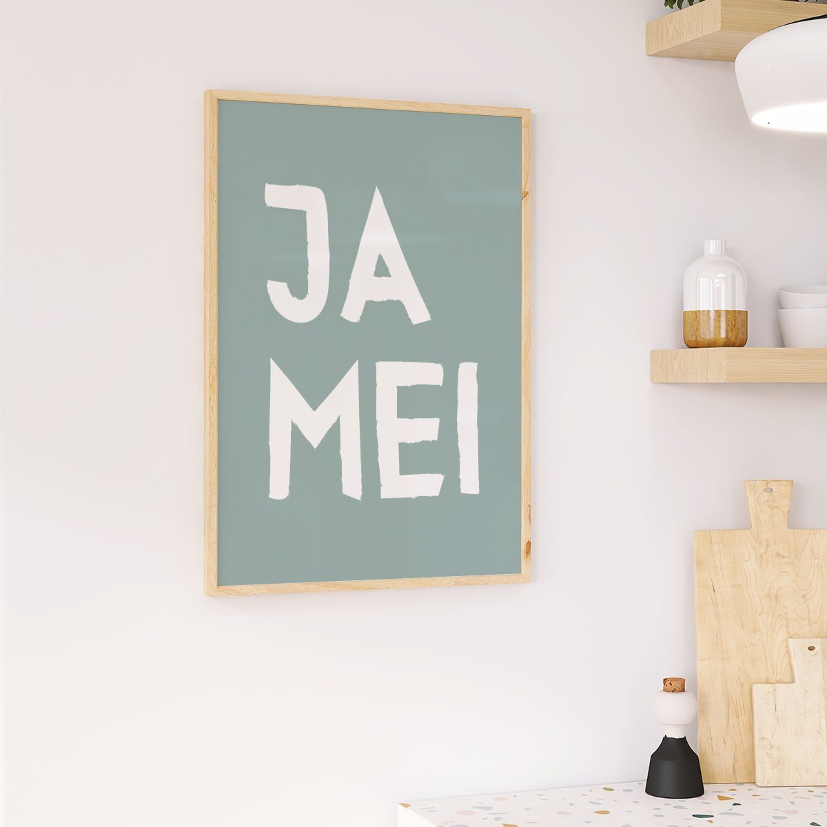 Ja mei Poster • lustiges bayerisches Sprücheposter • lustiges bayerisches Geschenk - vonSUSI