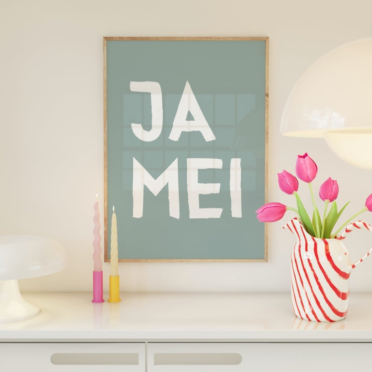 Ja mei Poster • lustiges bayerisches Sprücheposter • lustiges bayerisches Geschenk - vonSUSI