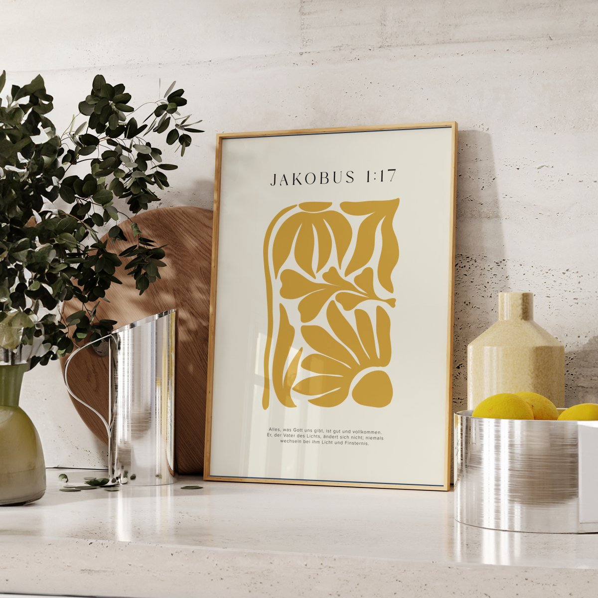 Jakobus 1:17 • christliches Poster • mit Bibelvers • Wanddeko für Gläubige • Geschenk zur Taufe oder Geburt - vonSUSI