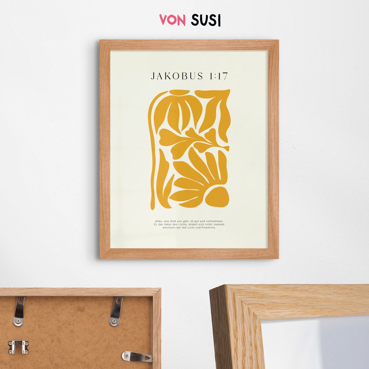 Jakobus 1:17 • christliches Poster • mit Bibelvers • Wanddeko für Gläubige • Geschenk zur Taufe oder Geburt - vonSUSI