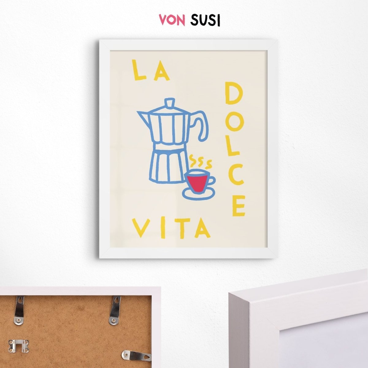 La Dolce Vita Poster • Italienisches Poster als hochwertiger Fine Art Print - vonSUSI