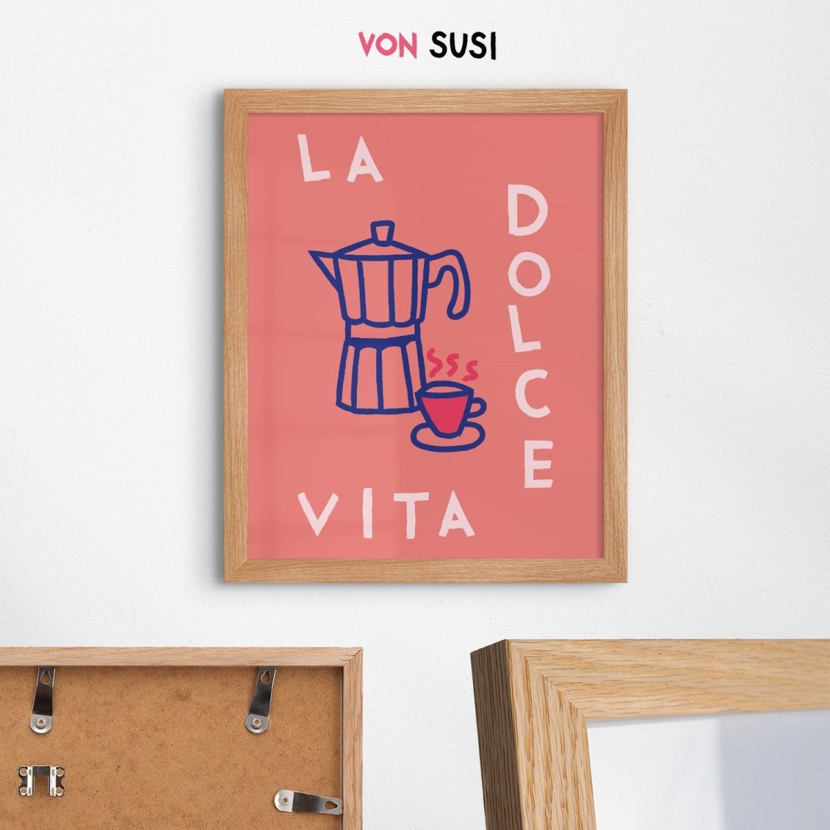 La Dolce Vita Poster • Italienisches Poster als hochwertiger Fine Art Print - vonSUSI