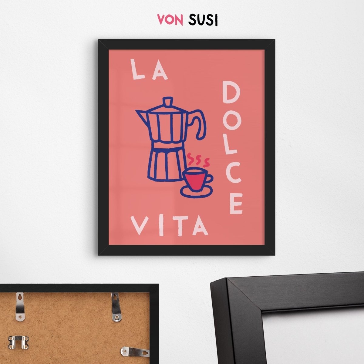 La Dolce Vita Poster • Italienisches Poster als hochwertiger Fine Art Print - vonSUSI