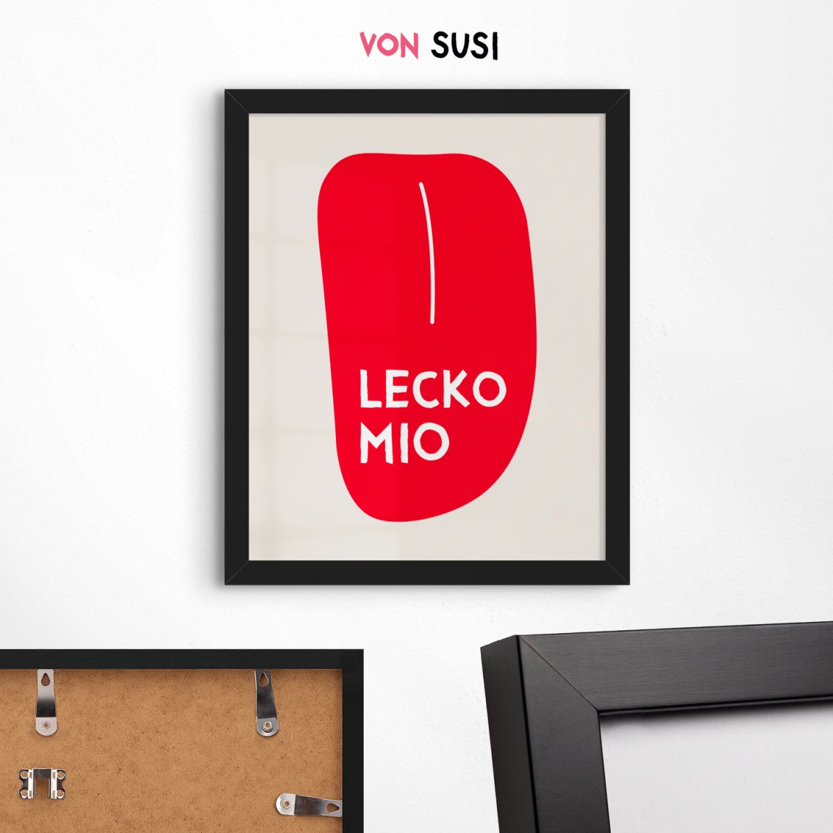 Lecko Mio • lustiges bayerisches Typografie Poster • witziges bayrisches Plakat • bayrischer Spruch • Geschenkidee - vonSUSI