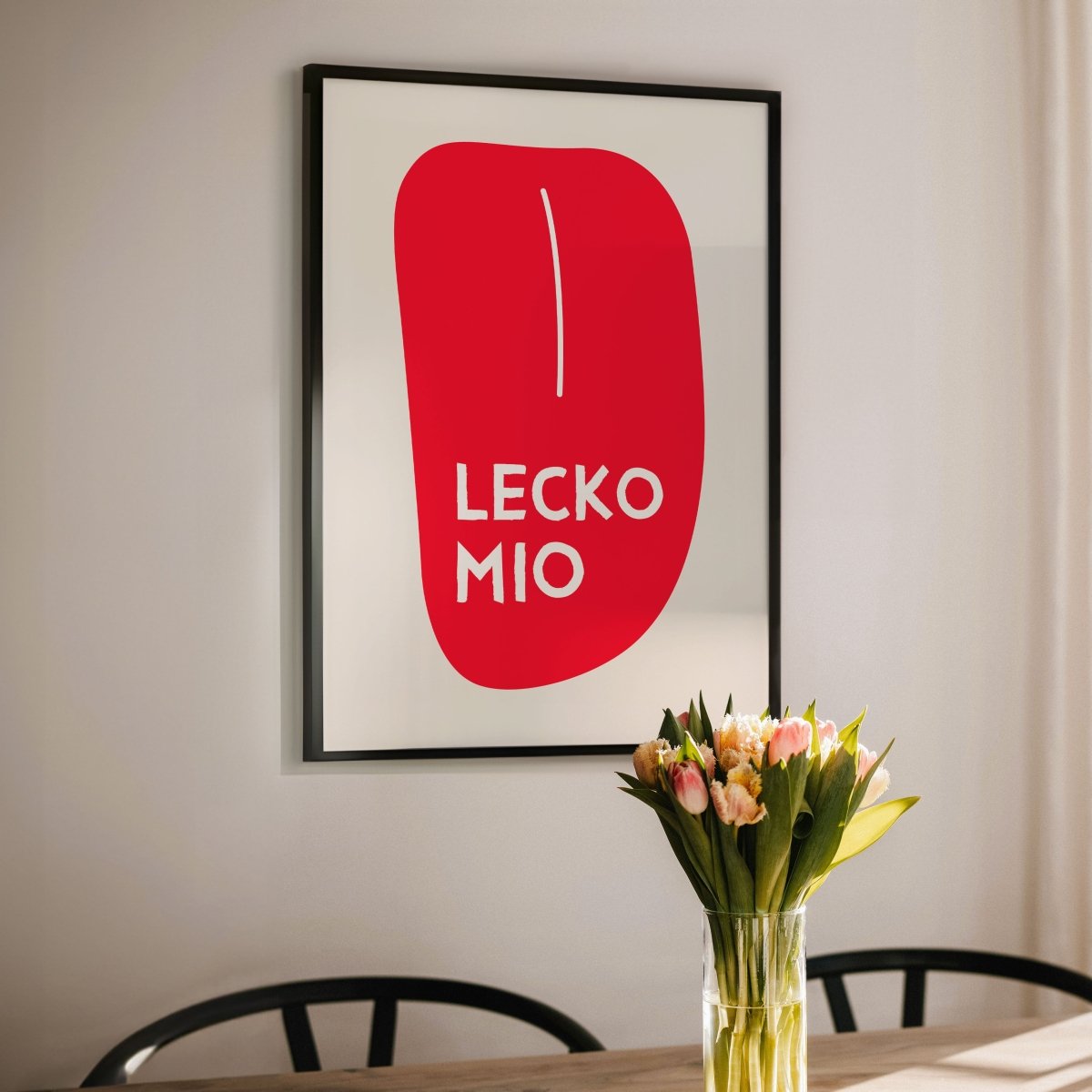 Lecko Mio • lustiges bayerisches Typografie Poster • witziges bayrisches Plakat • bayrischer Spruch • Geschenkidee - vonSUSI