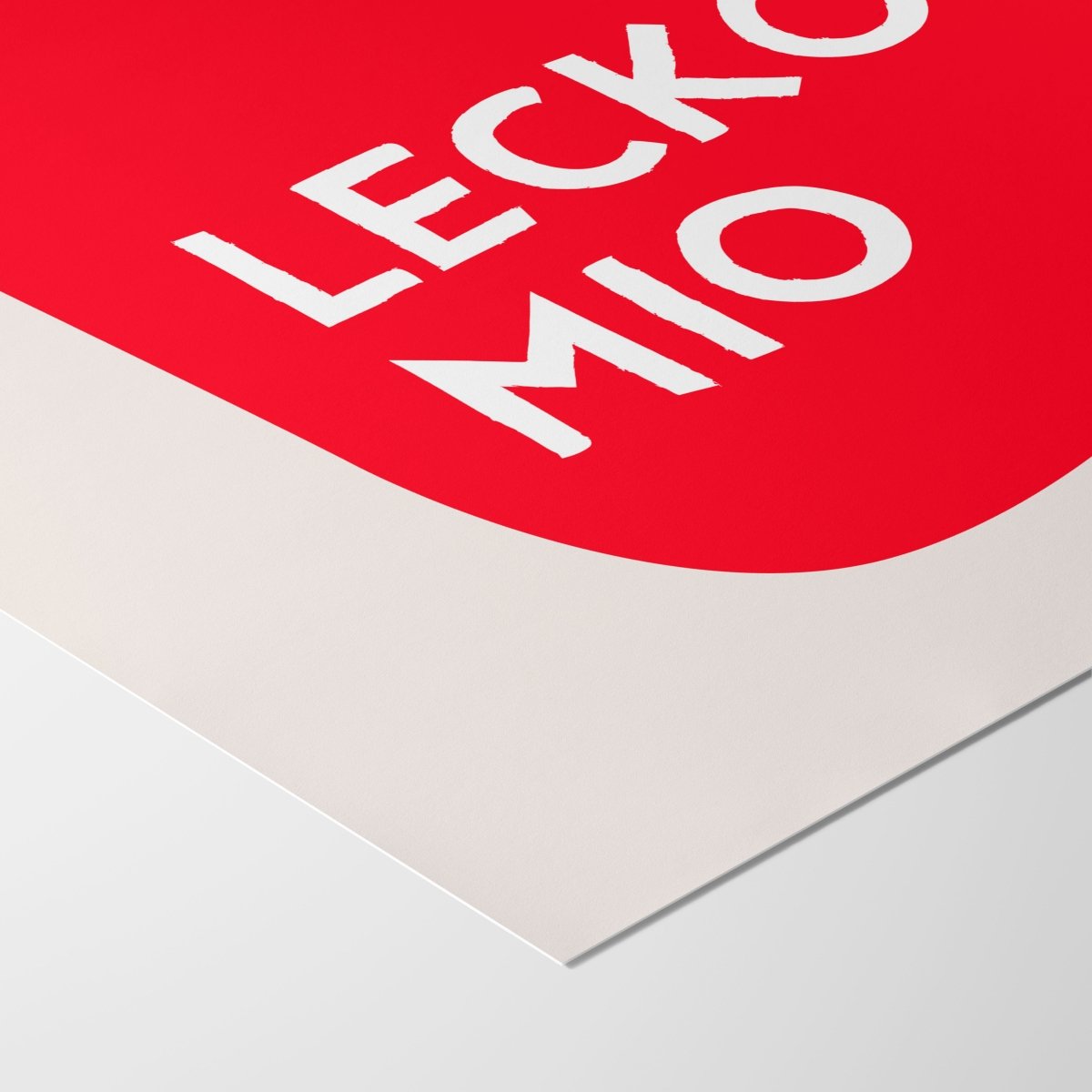Lecko Mio • lustiges bayerisches Typografie Poster • witziges bayrisches Plakat • bayrischer Spruch • Geschenkidee - vonSUSI