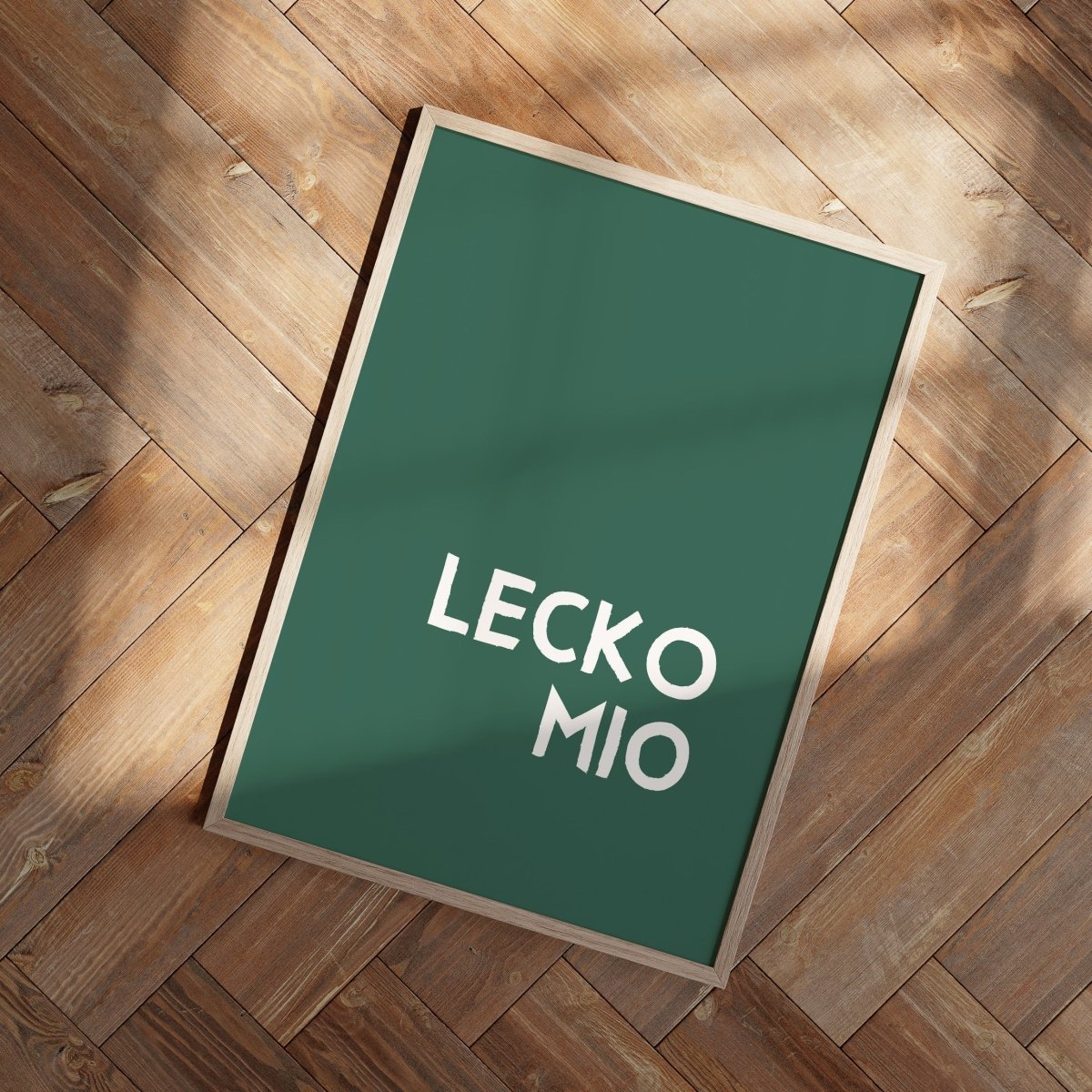 Lecko Mio Poster • lustiges bayerisches Typografie Poster • witziges bayrisches Plakat • bayrischer Spruch • für Bayern als Geschenkidee - vonSUSI