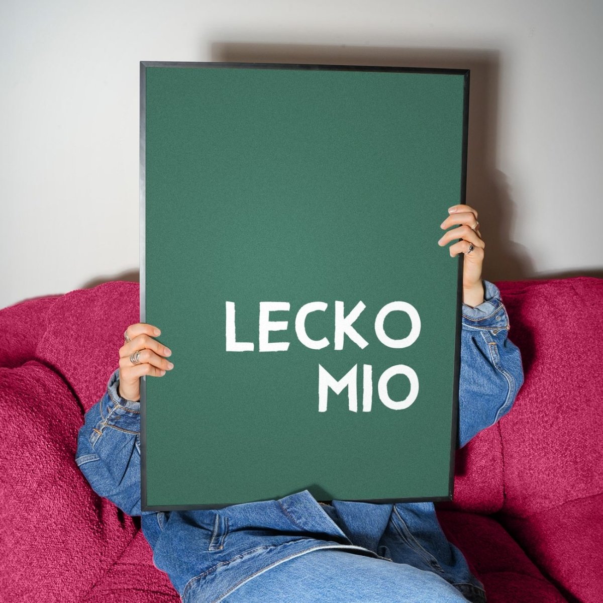 Lecko Mio Poster • lustiges bayerisches Typografie Poster • witziges bayrisches Plakat • bayrischer Spruch • für Bayern als Geschenkidee - vonSUSI