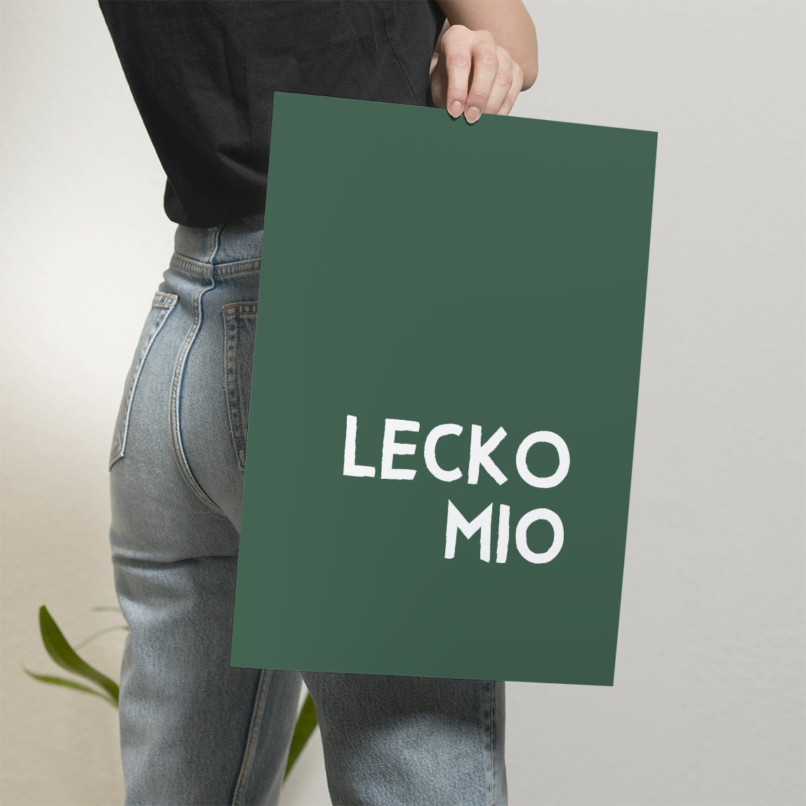 Lecko Mio Poster • lustiges bayerisches Typografie Poster • witziges bayrisches Plakat • bayrischer Spruch • für Bayern als Geschenkidee - vonSUSI