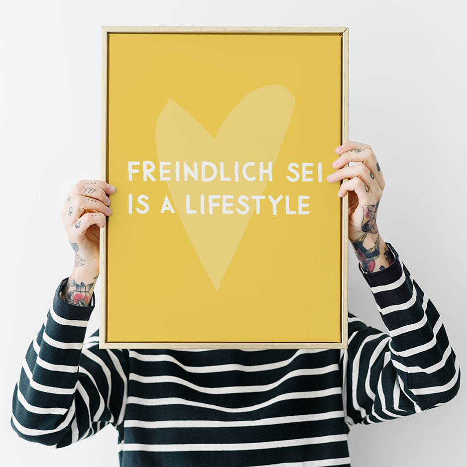 Lustiges bayerisches Sprüche Poster • witziges bayrisches Plakat • bayrischer Spruch • gelb - vonSUSI