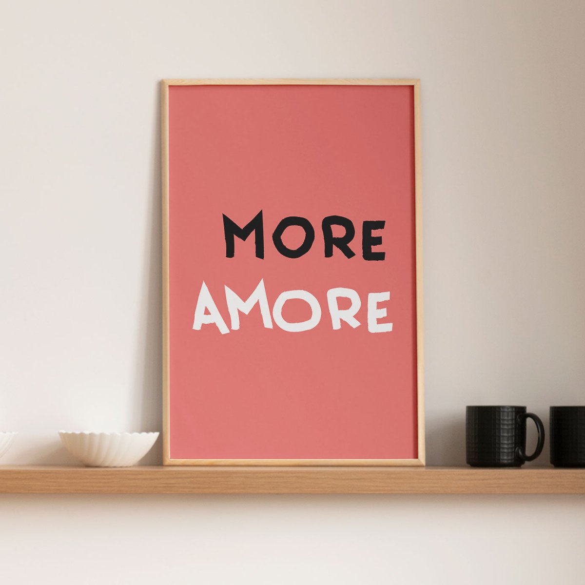 More Amore Poster • Typografieposter für Verliebte - vonSUSI