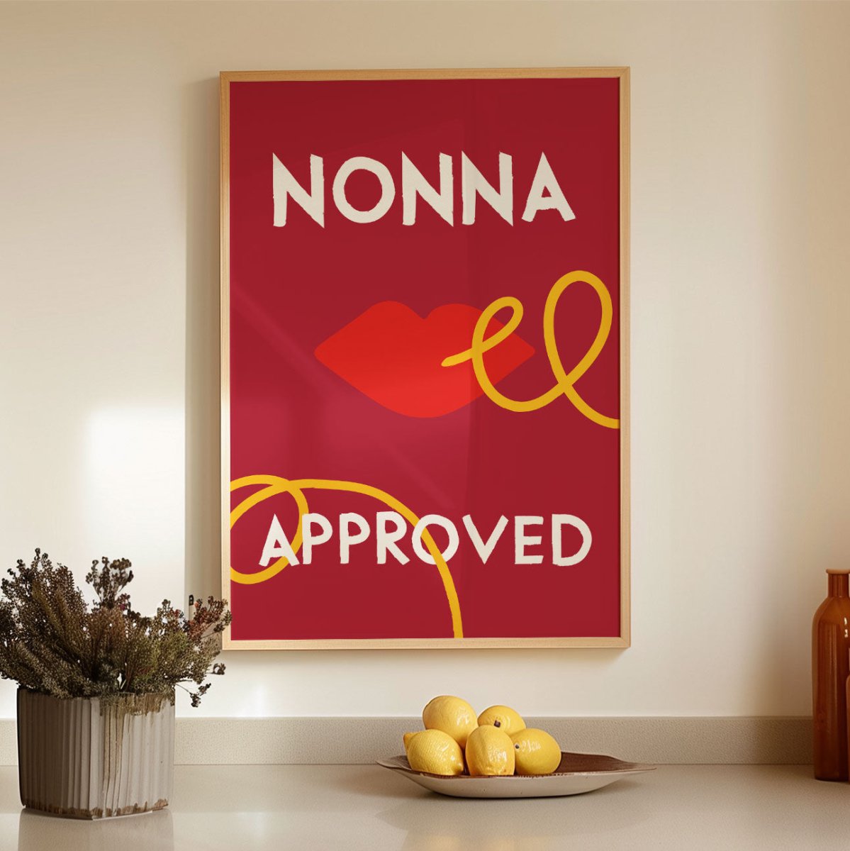 Nonna Approved Poster • Italien Poster für die Küche - vonSUSI
