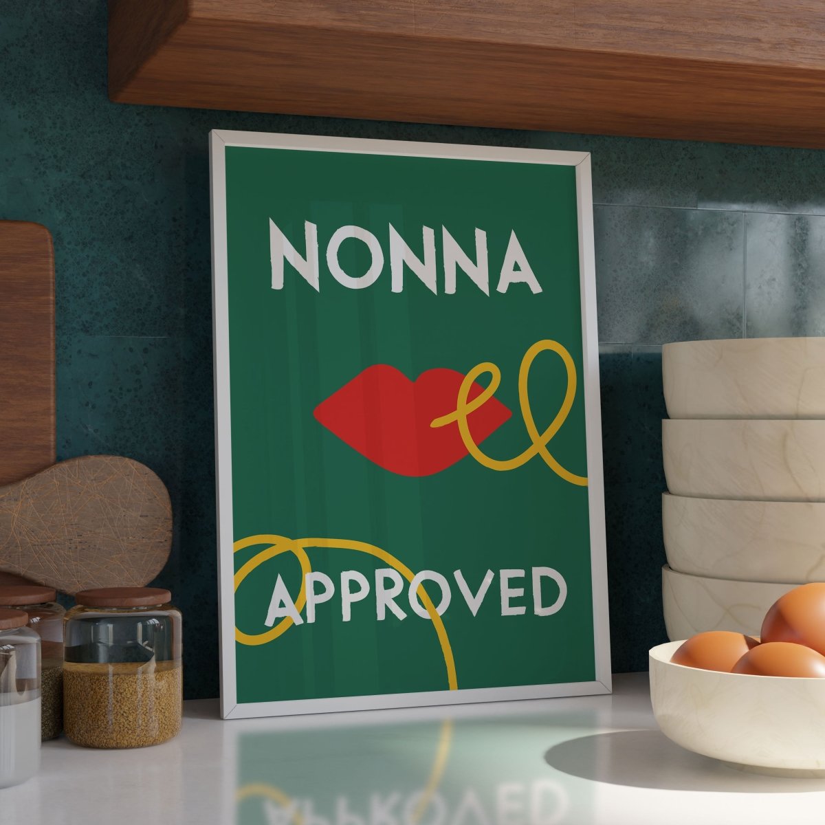 Nonna Approved Poster • Italien Poster für die Küche - vonSUSI