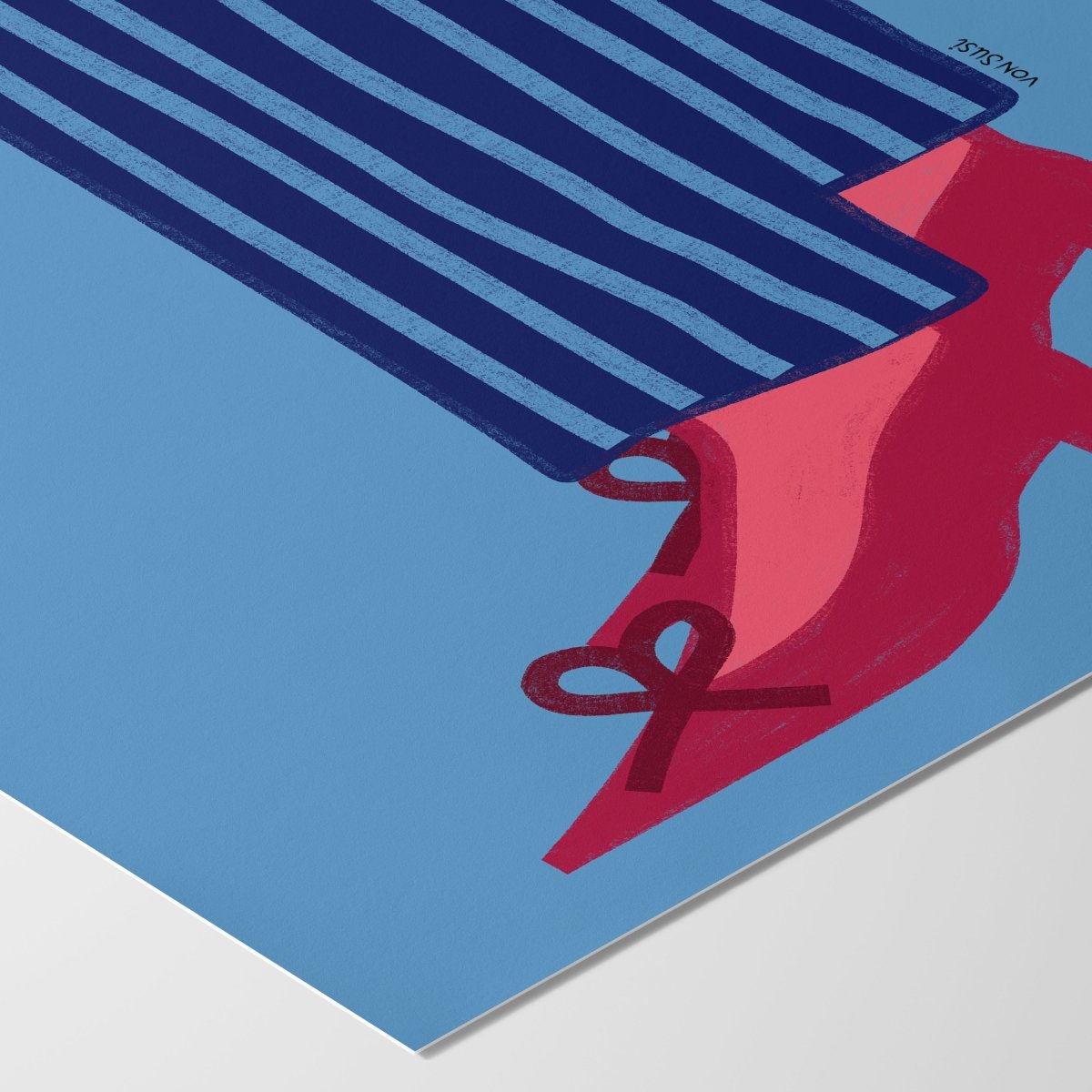 Poster "Aufgebrezelt" • handgezeichnet und exklusiv bei vonSUSI - vonSUSI