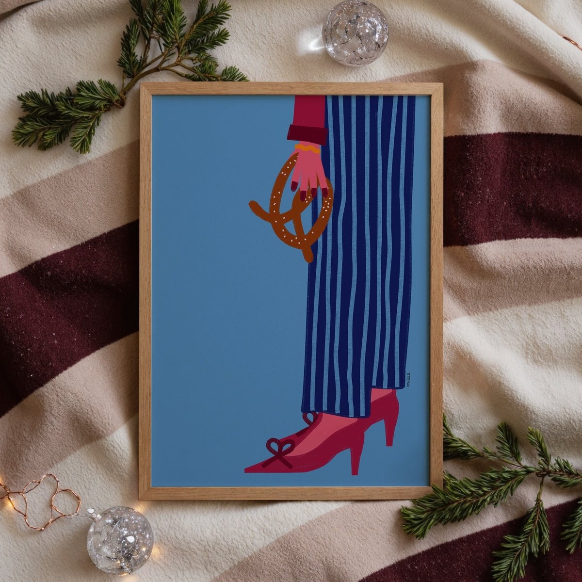 Poster "Aufgebrezelt" • handgezeichnet und exklusiv bei vonSUSI - vonSUSI