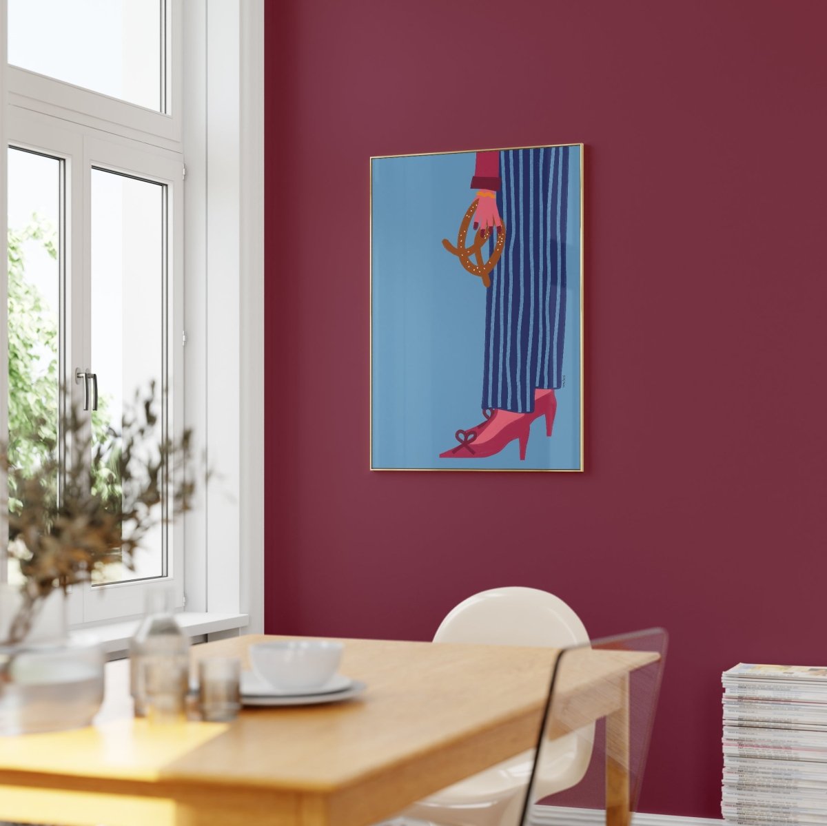 Poster "Aufgebrezelt" • handgezeichnet und exklusiv bei vonSUSI - vonSUSI