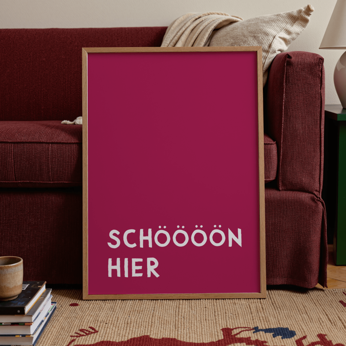 Poster "Schöööön hier" • exklusiv bei vonSUSI - vonSUSI