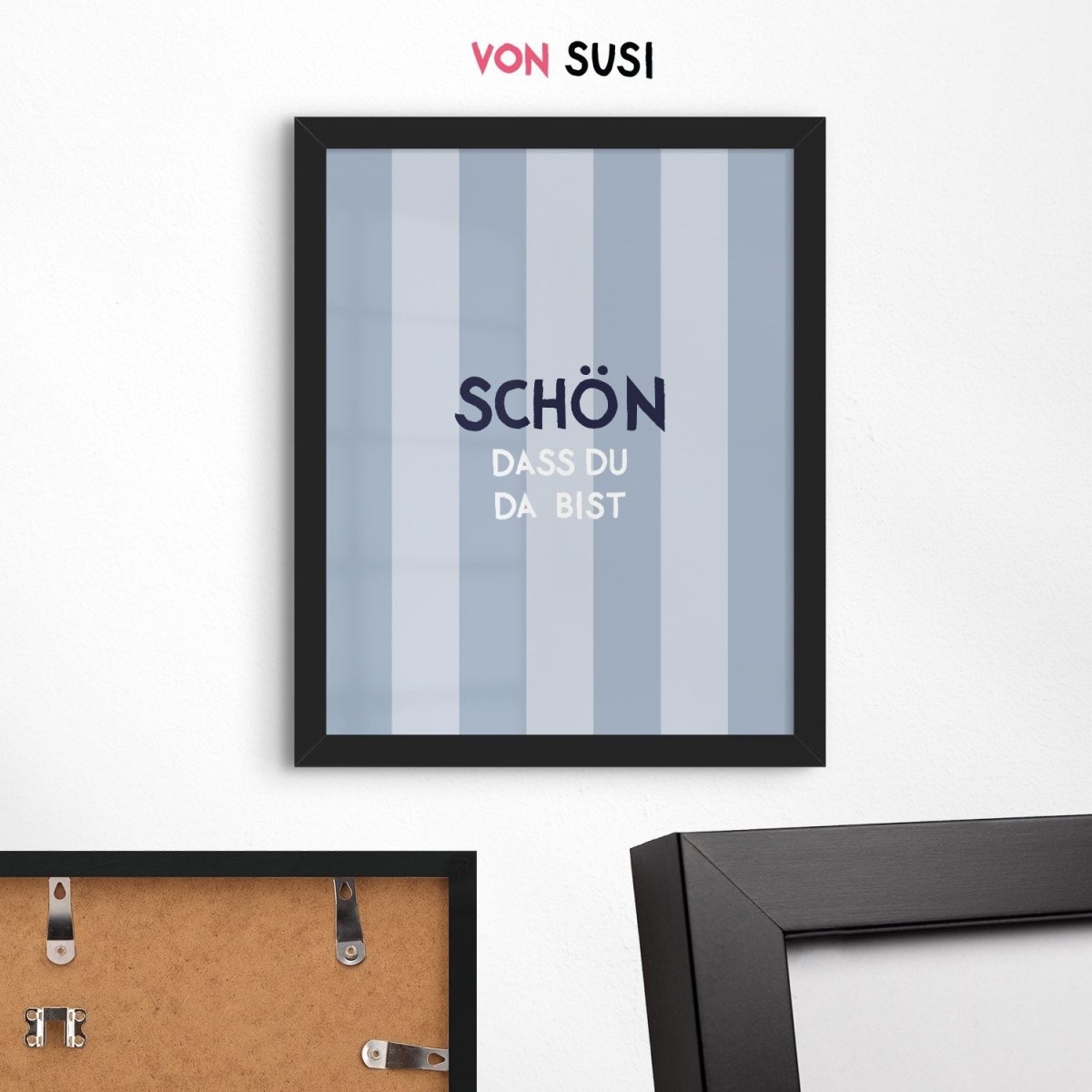 Schön dass du da bist Poster • Deko für den Eingangsbereich oder Flur - vonSUSI