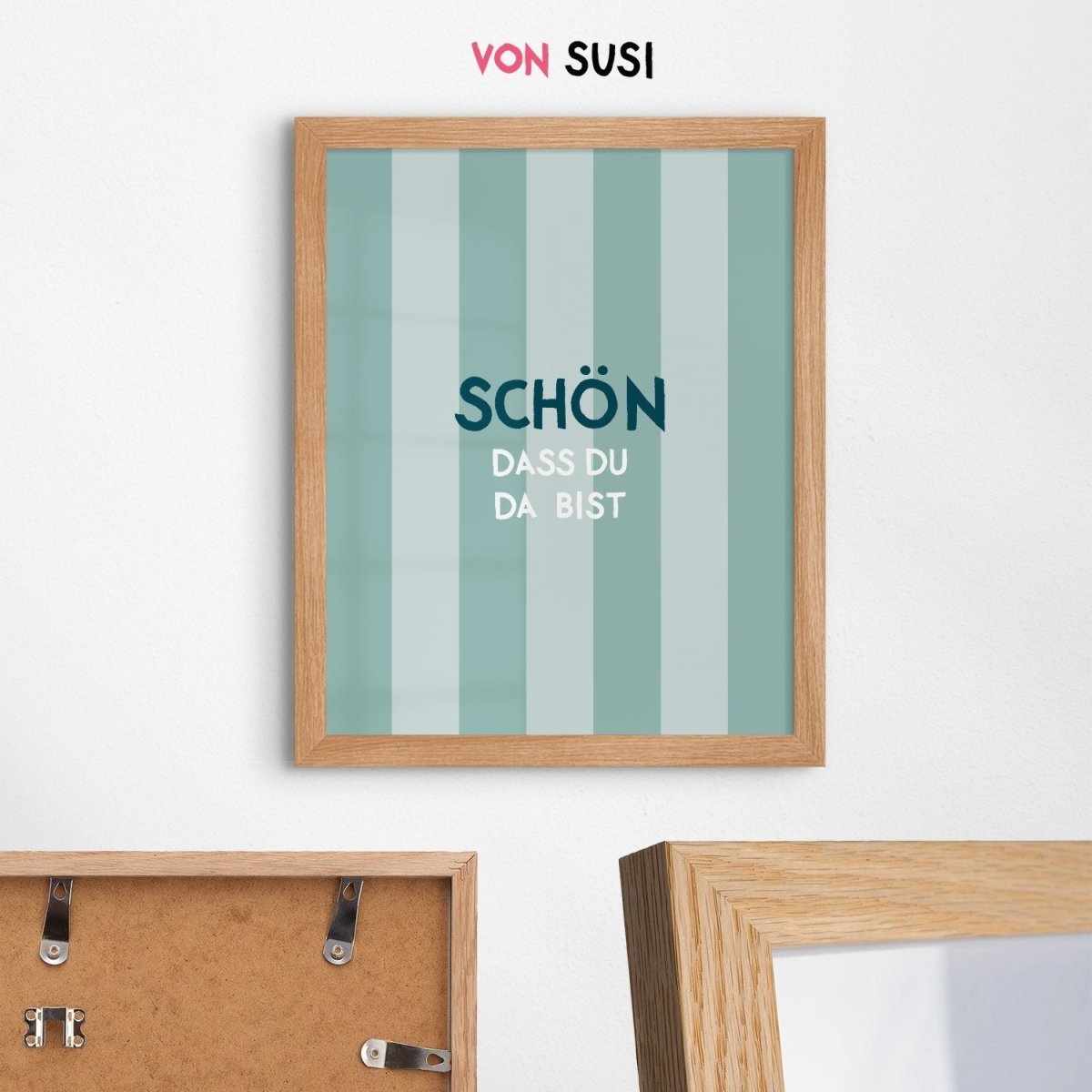 Schön dass du da bist Poster • Deko für den Eingangsbereich oder Flur - vonSUSI