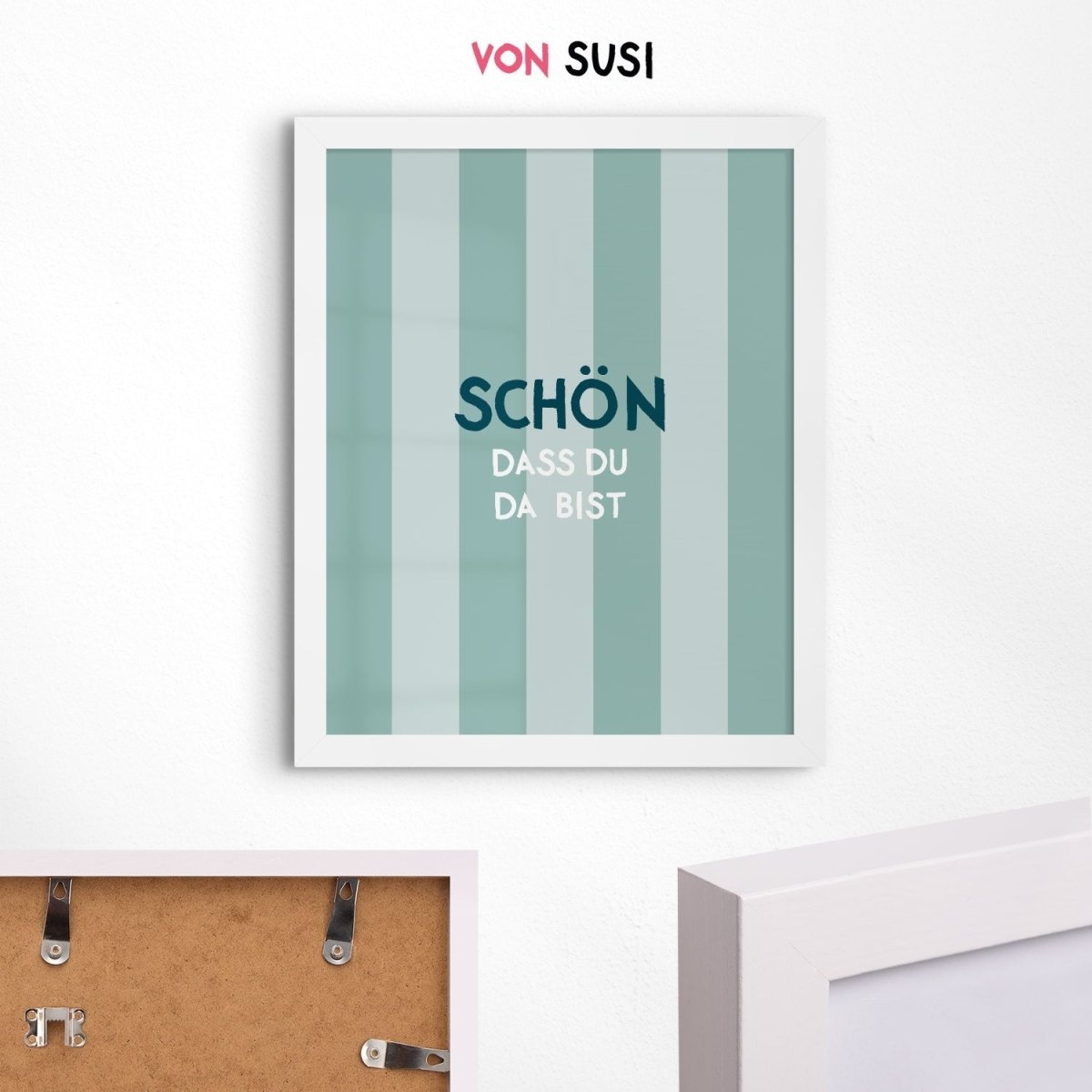 Schön dass du da bist Poster • Deko für den Eingangsbereich oder Flur - vonSUSI
