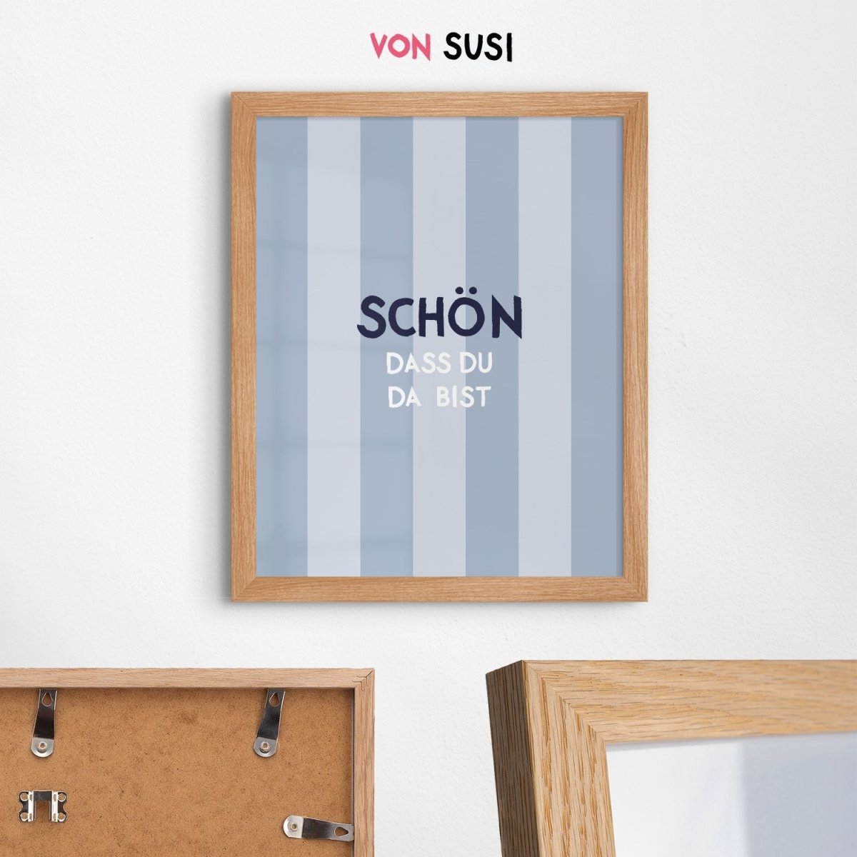 Schön dass du da bist Poster • Deko für den Eingangsbereich oder Flur - vonSUSI