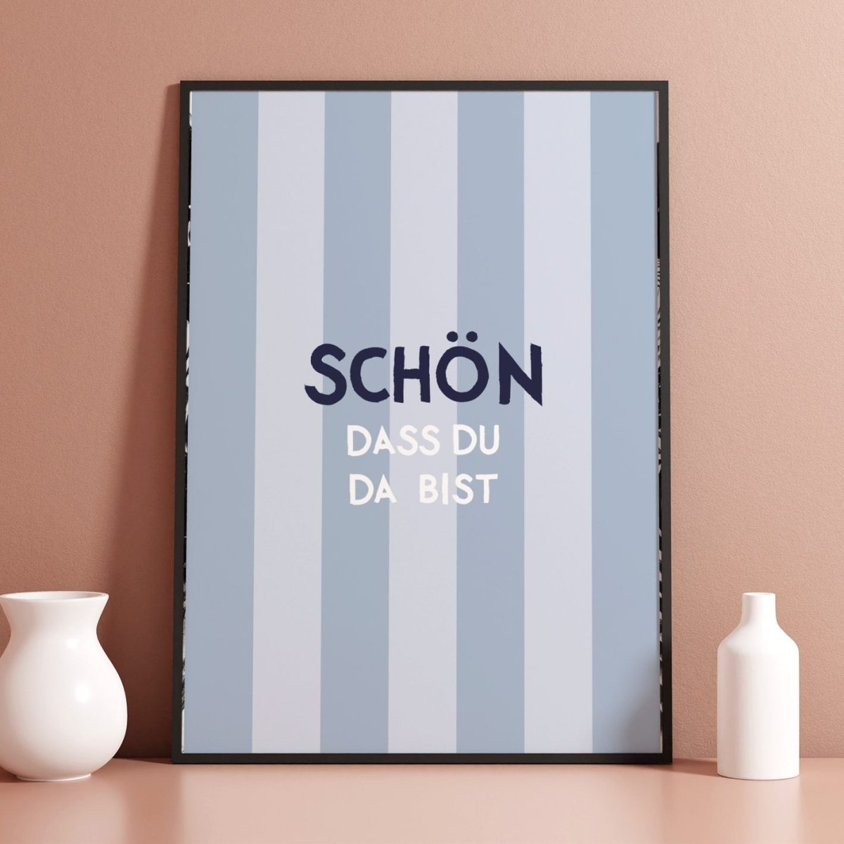 Schön dass du da bist Poster • Deko für den Eingangsbereich oder Flur - vonSUSI