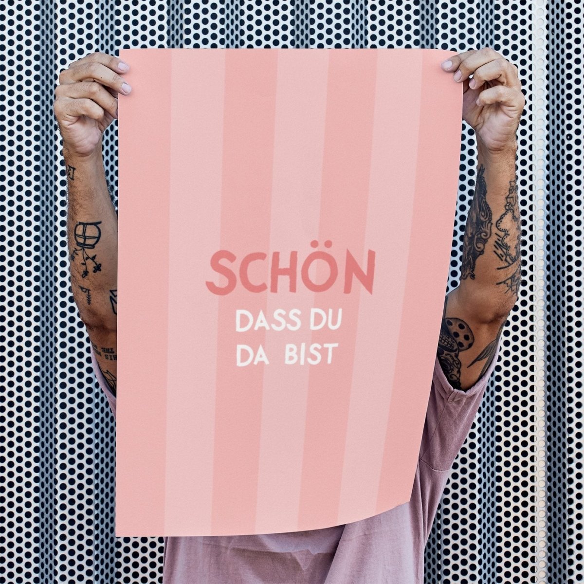 Schön dass du da bist Poster • Deko für den Eingangsbereich oder Flur - vonSUSI