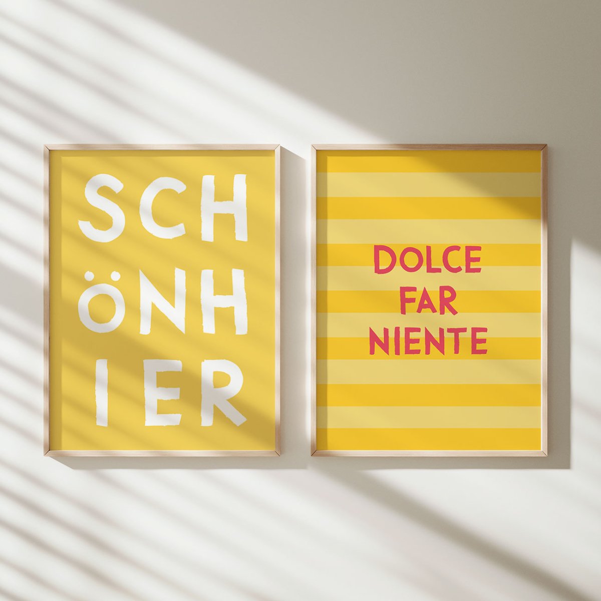 Schön hier Poster mit moderner Typografie - vonSUSI