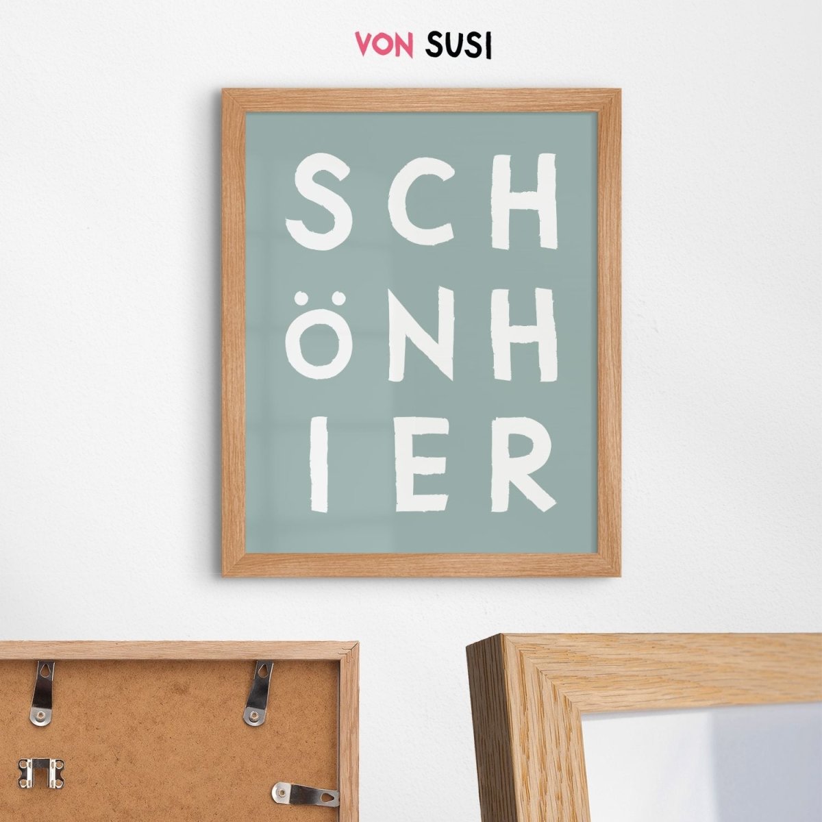 Schön hier Poster mit moderner Typografie - vonSUSI