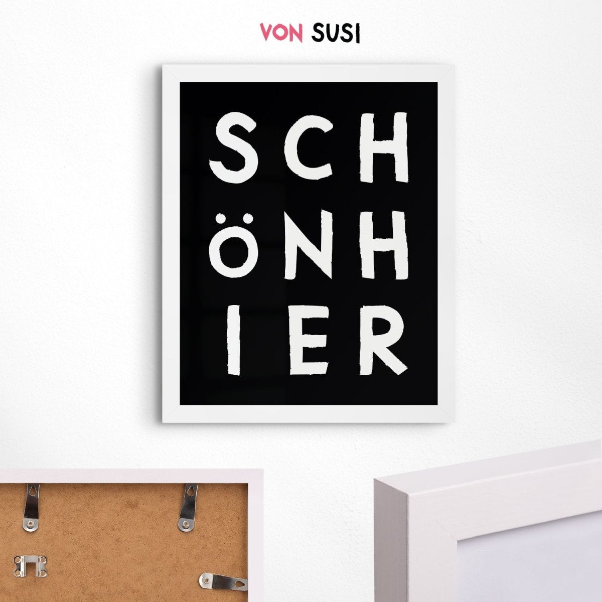 Schön hier Poster mit moderner Typografie - vonSUSI