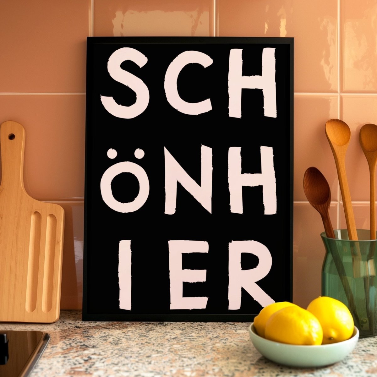 Schön hier Poster mit moderner Typografie - vonSUSI