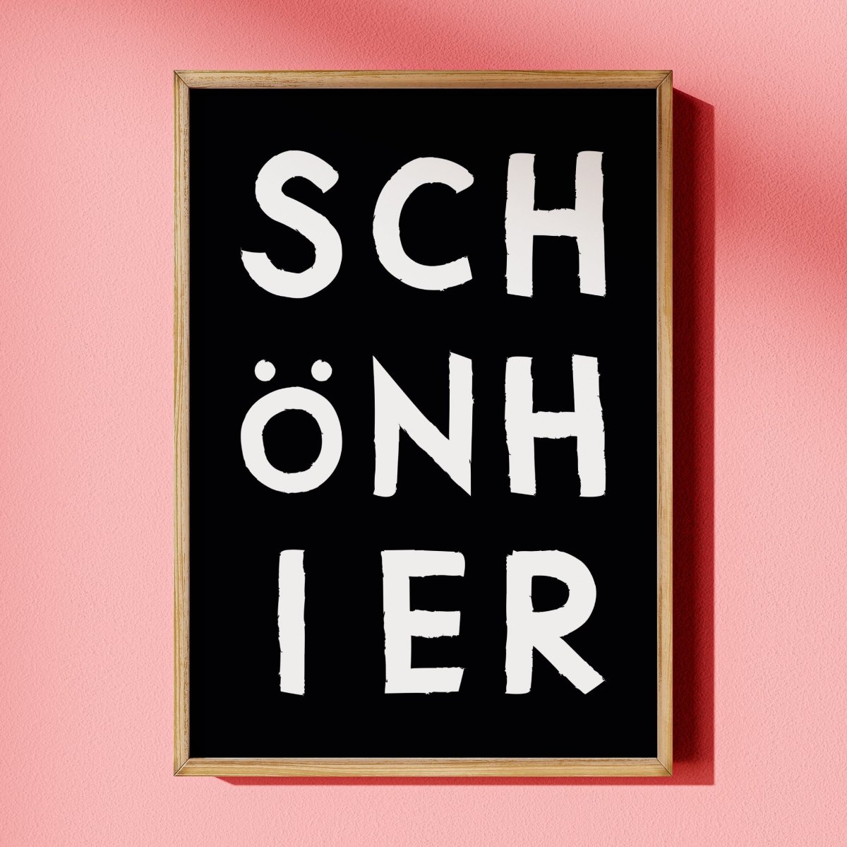 Schön hier Poster mit moderner Typografie - vonSUSI