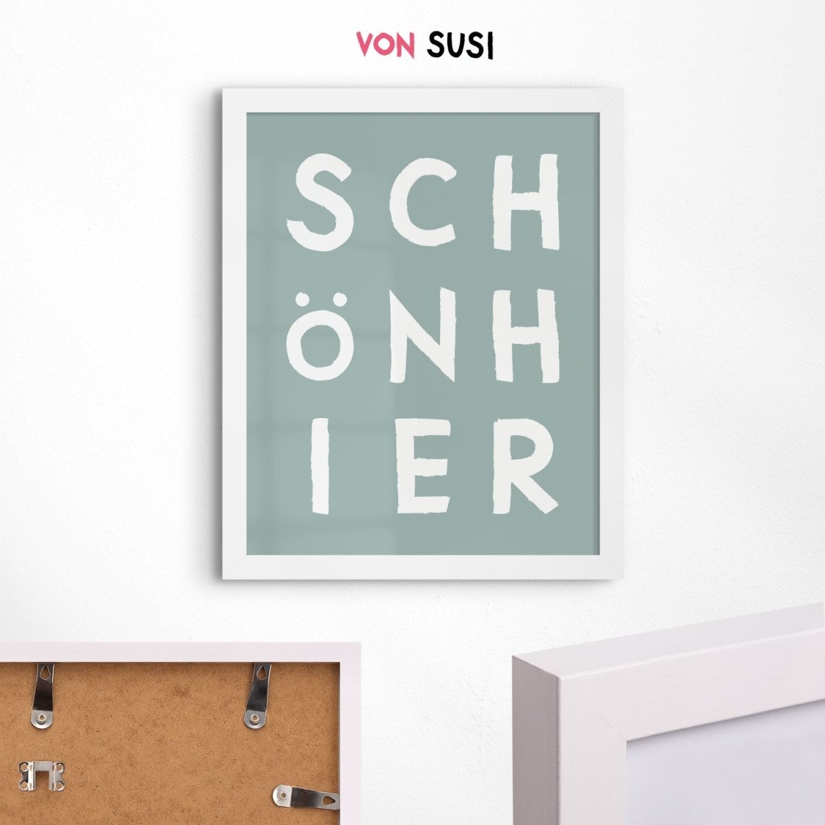 Schön hier Poster mit moderner Typografie - vonSUSI