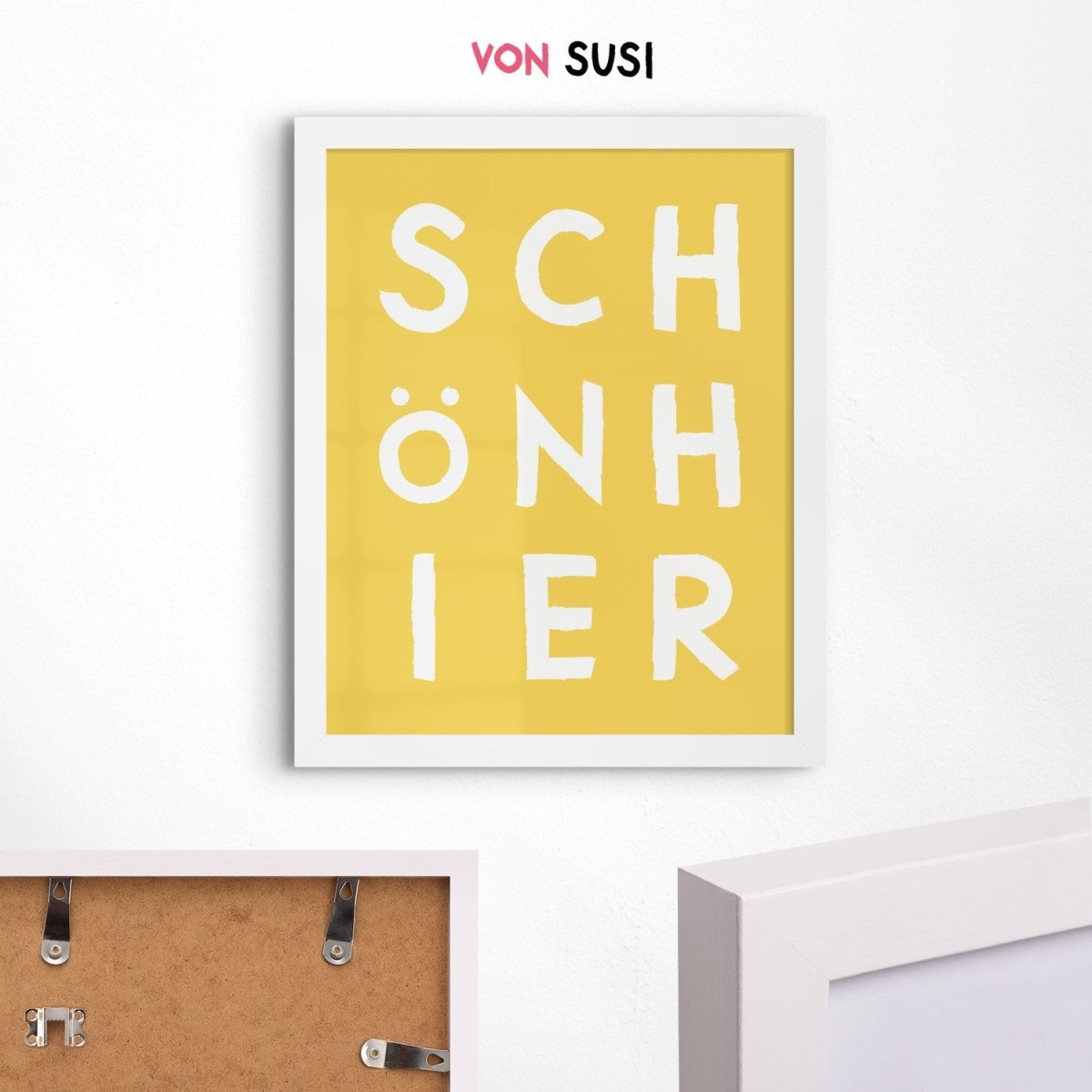 Schön hier Poster mit moderner Typografie - vonSUSI