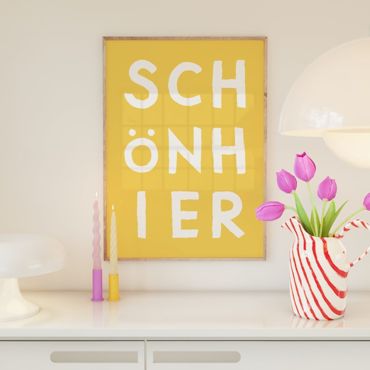 Schön hier Poster mit moderner Typografie - vonSUSI