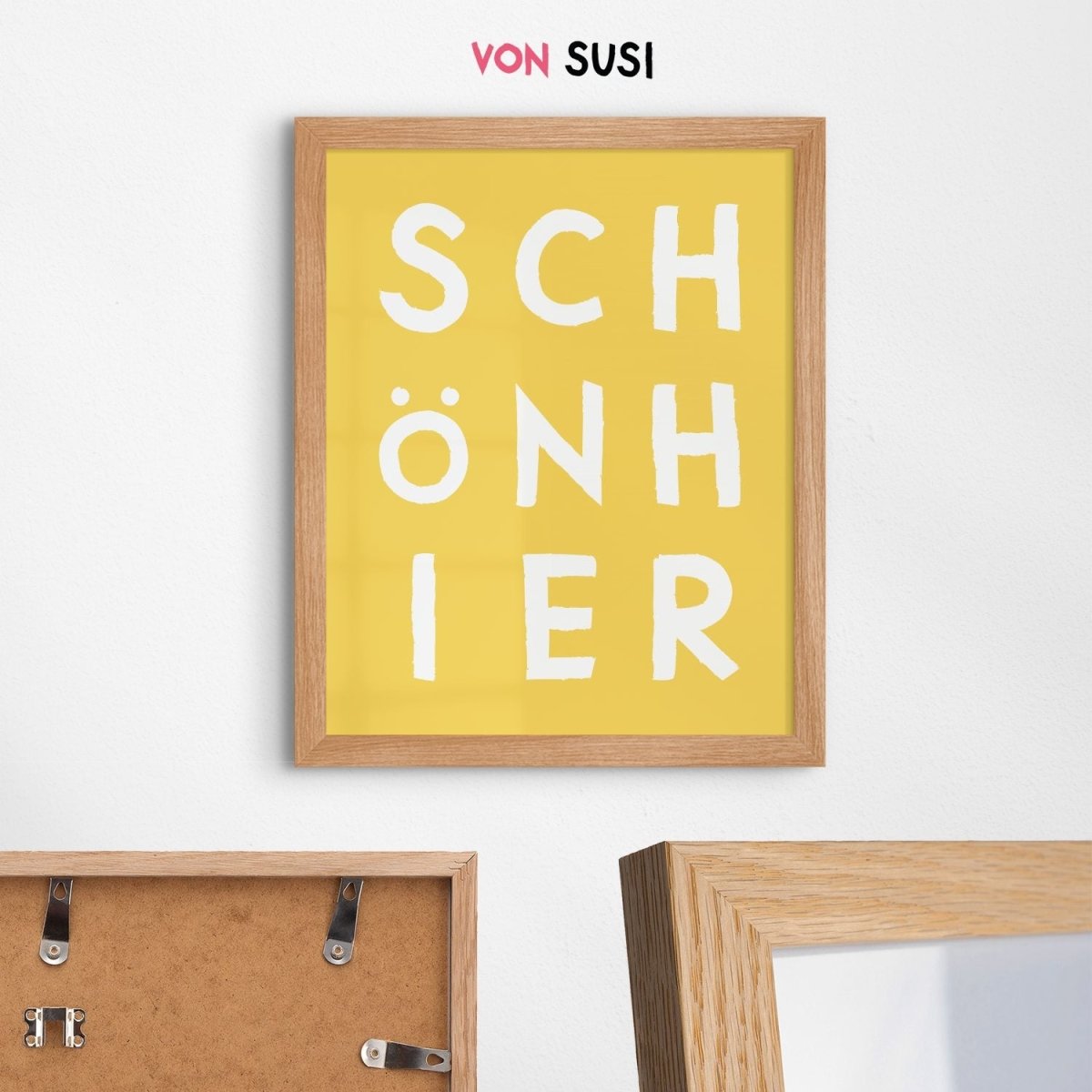 Schön hier Poster mit moderner Typografie - vonSUSI