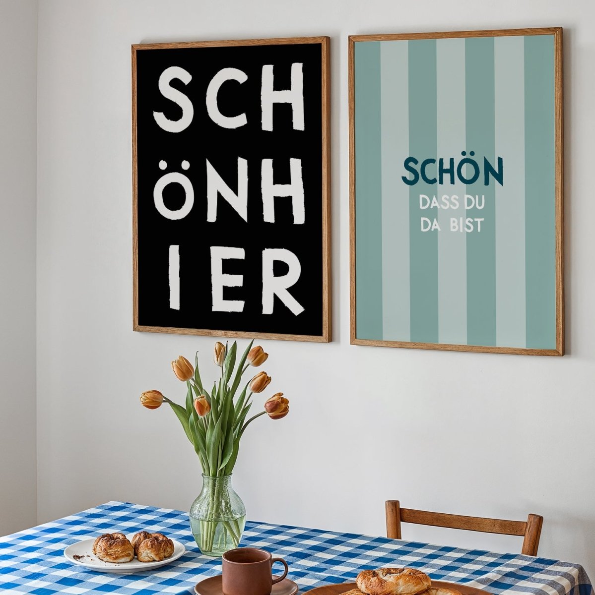 Schön hier Poster mit moderner Typografie - vonSUSI