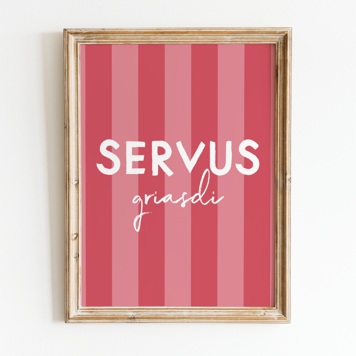 Servus Griasdi Poster • bayrisches Poster mit Spruch • als bayerisches Geschenk - vonSUSI