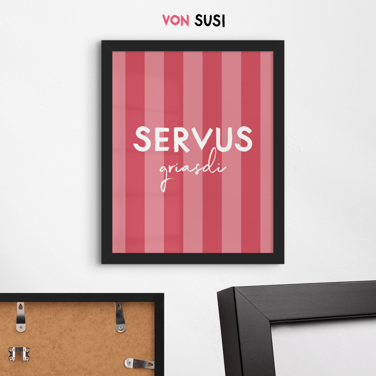 Servus Griasdi Poster • bayrisches Poster mit Spruch • als bayerisches Geschenk - vonSUSI