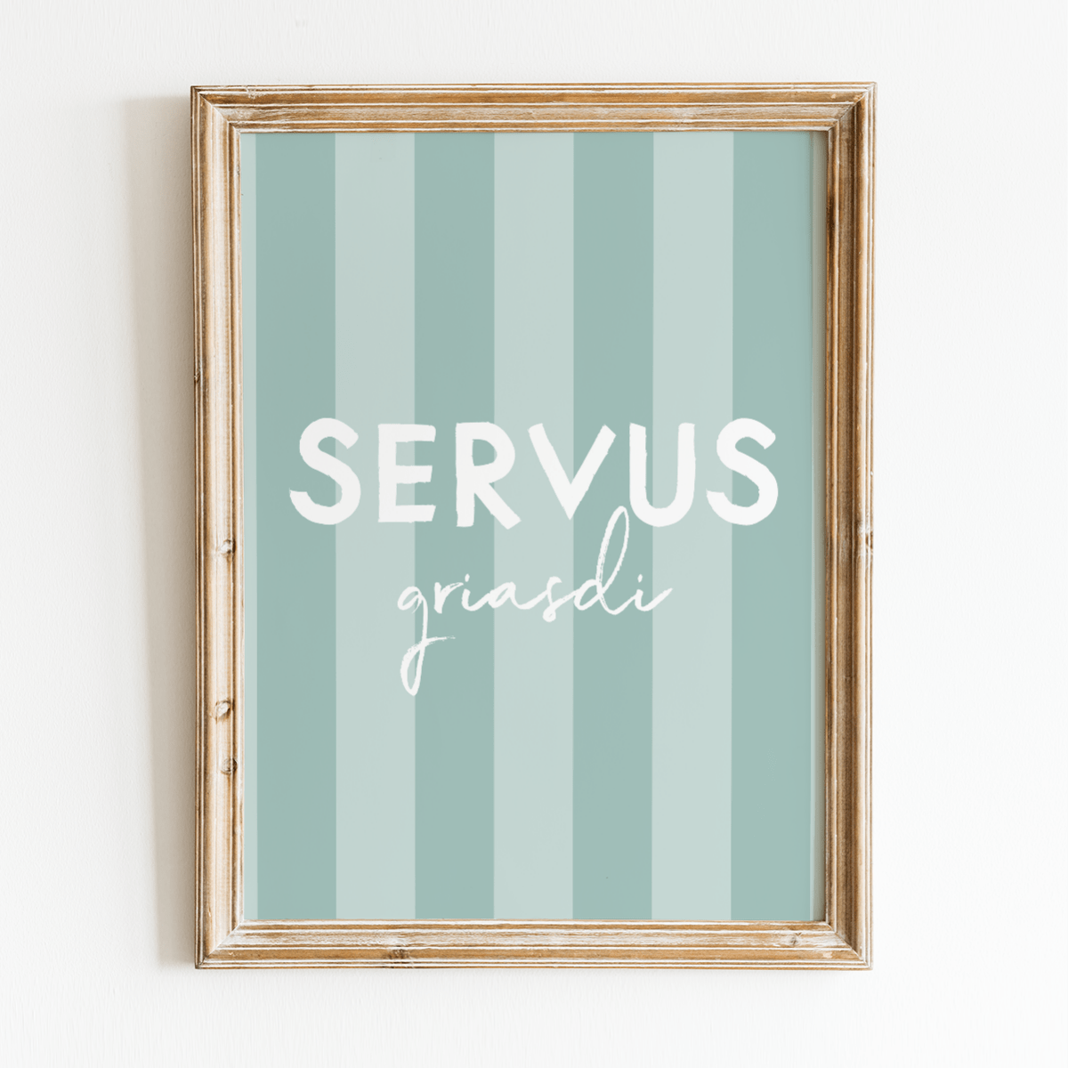 Servus Griasdi Poster • bayrisches Poster mit Spruch • als bayerisches Geschenk - vonSUSI