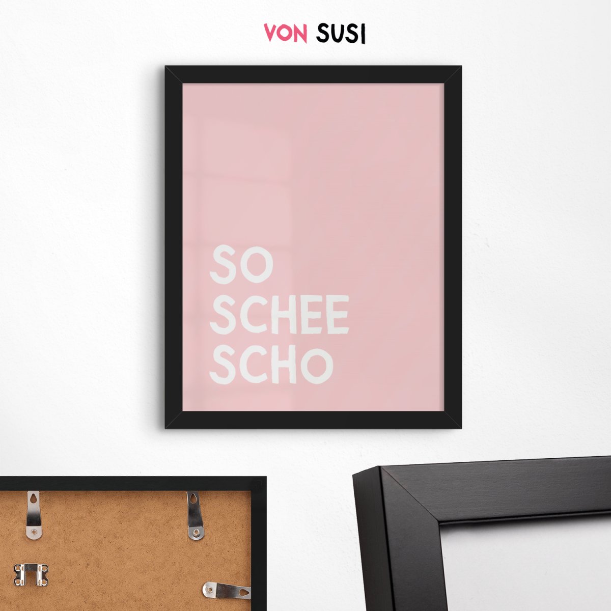 So schee scho Poster für bayrische Gemütlichkeit - vonSUSI
