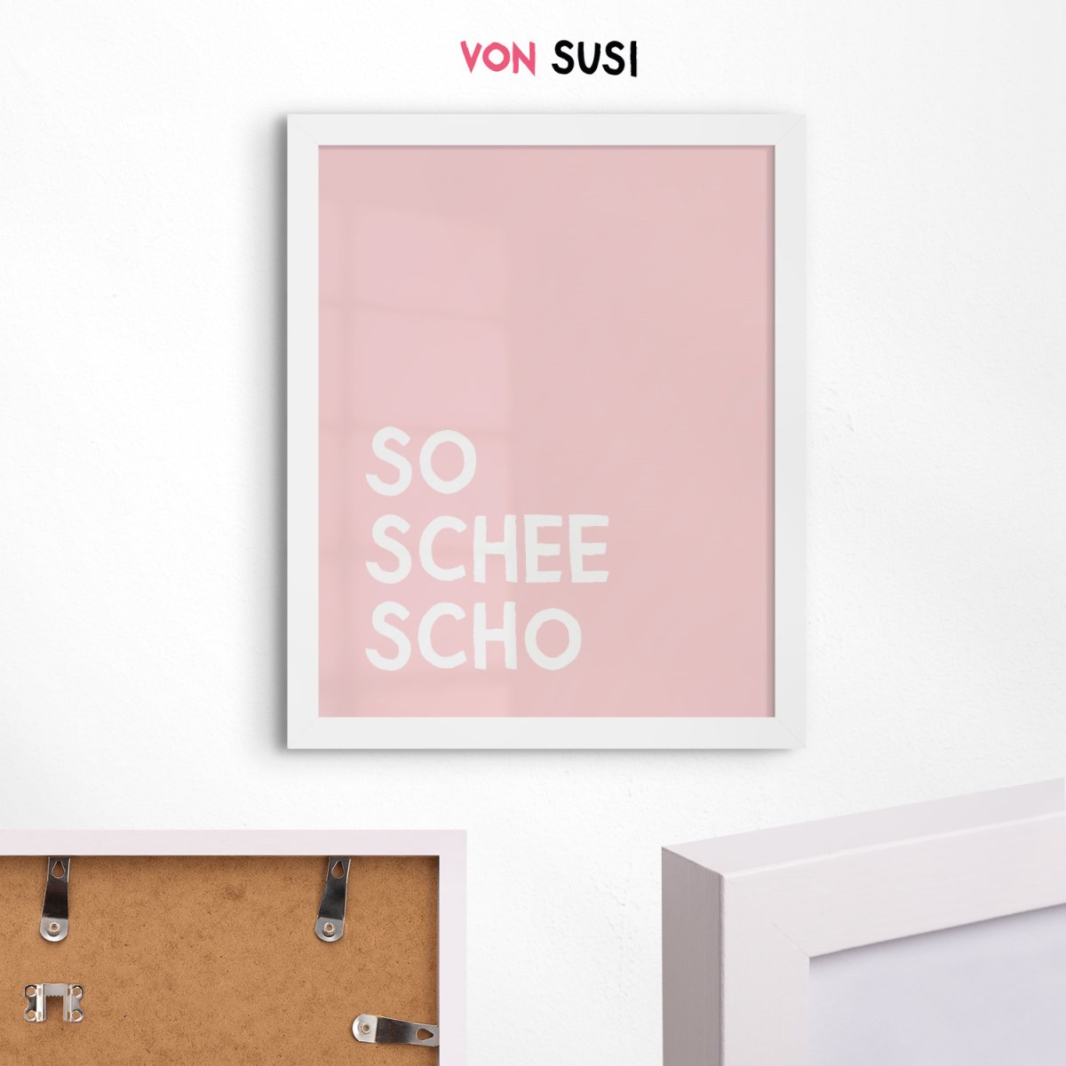 So schee scho Poster für bayrische Gemütlichkeit - vonSUSI
