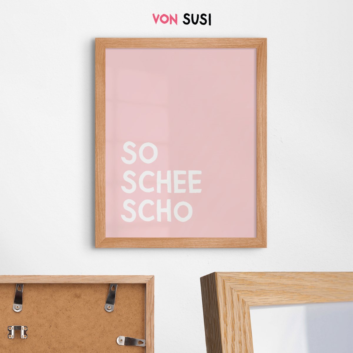So schee scho Poster für bayrische Gemütlichkeit - vonSUSI