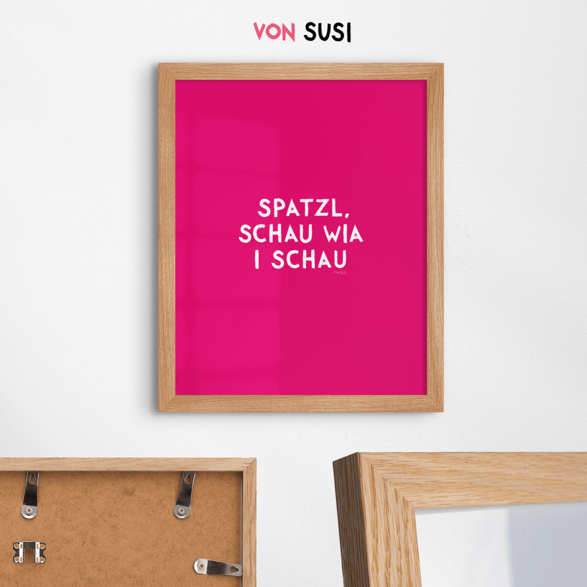 Spatzl, schau wia i schau Poster • Fine Art Poster für alle Monaco di Bavaria Fans - vonSUSI