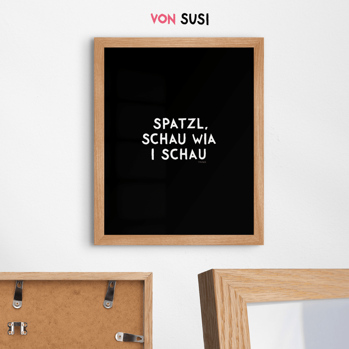 Spatzl, schau wia i schau Poster • Fine Art Poster für alle Monaco di Bavaria Fans - vonSUSI