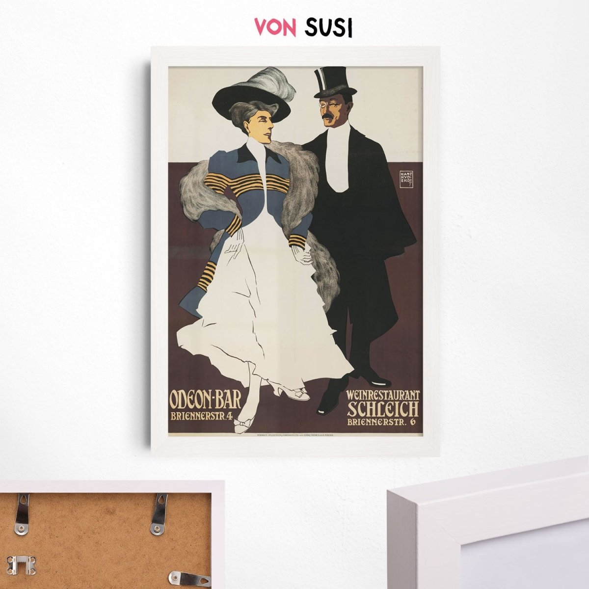 Vintage Odeon Bar Poster • Retro Plakat aus München - vonSUSI