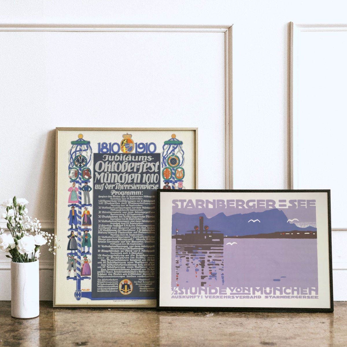 Vintage Starnberger See Poster • Retro Plakat aus München - vonSUSI