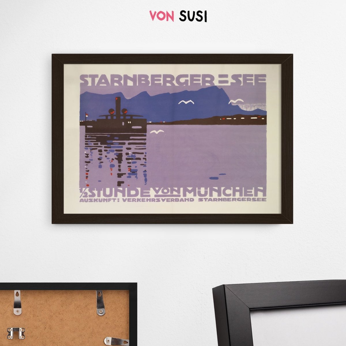 Vintage Starnberger See Poster • Retro Plakat aus München - vonSUSI